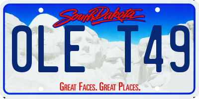 SD license plate 0LET49
