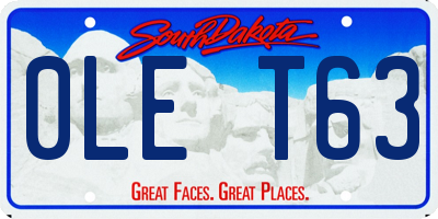 SD license plate 0LET63