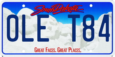 SD license plate 0LET84