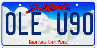 SD license plate 0LEU90