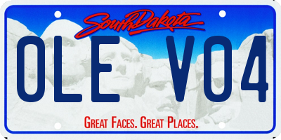 SD license plate 0LEV04