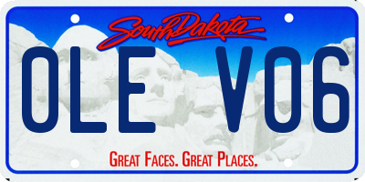 SD license plate 0LEV06