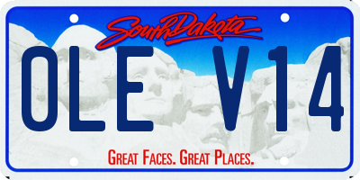 SD license plate 0LEV14