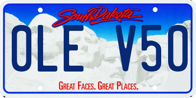 SD license plate 0LEV50