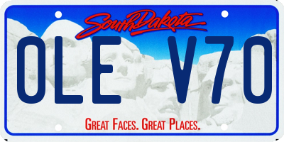 SD license plate 0LEV70