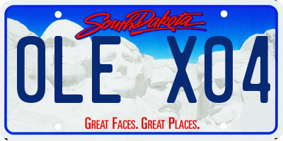 SD license plate 0LEX04