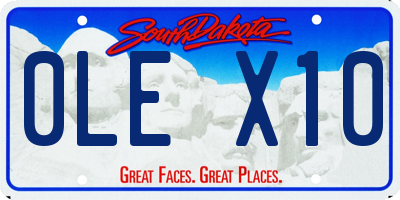 SD license plate 0LEX10