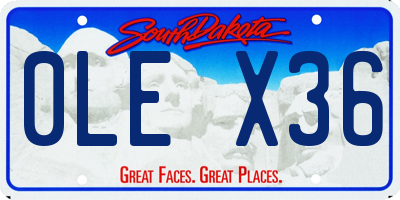 SD license plate 0LEX36