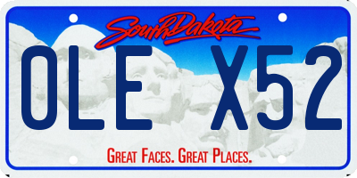 SD license plate 0LEX52