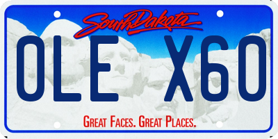 SD license plate 0LEX60