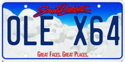 SD license plate 0LEX64