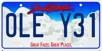 SD license plate 0LEY31