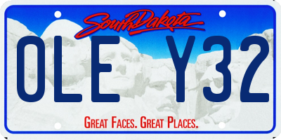 SD license plate 0LEY32
