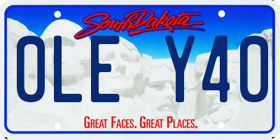 SD license plate 0LEY40