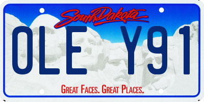 SD license plate 0LEY91