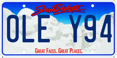 SD license plate 0LEY94