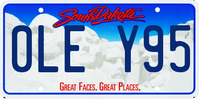 SD license plate 0LEY95