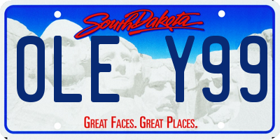 SD license plate 0LEY99