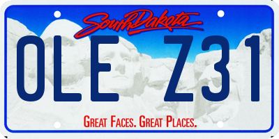 SD license plate 0LEZ31
