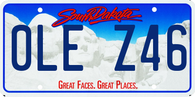 SD license plate 0LEZ46