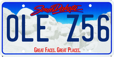 SD license plate 0LEZ56