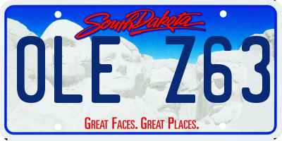 SD license plate 0LEZ63