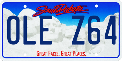 SD license plate 0LEZ64