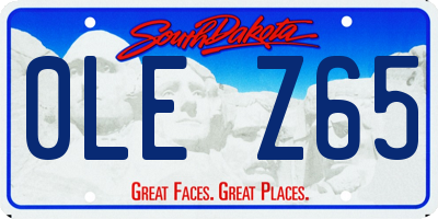 SD license plate 0LEZ65