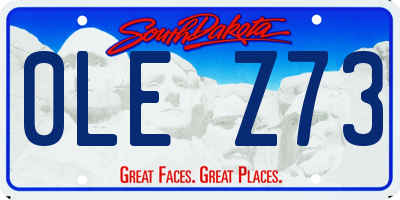 SD license plate 0LEZ73