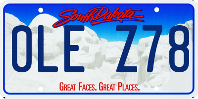 SD license plate 0LEZ78