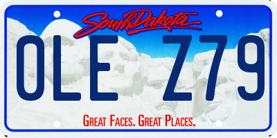 SD license plate 0LEZ79
