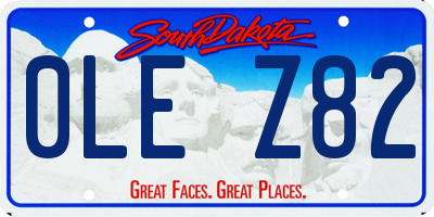 SD license plate 0LEZ82