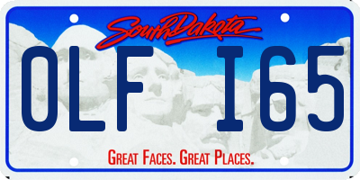 SD license plate 0LFI65