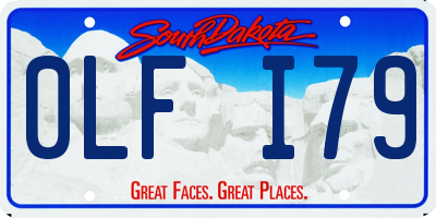 SD license plate 0LFI79