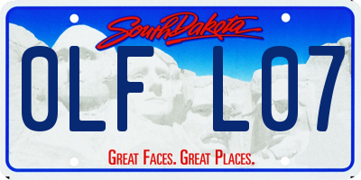 SD license plate 0LFL07
