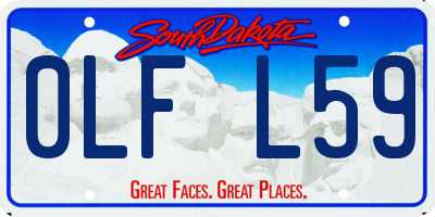 SD license plate 0LFL59