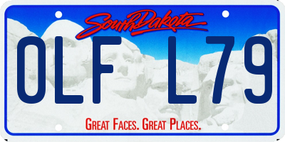 SD license plate 0LFL79
