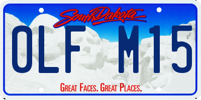 SD license plate 0LFM15