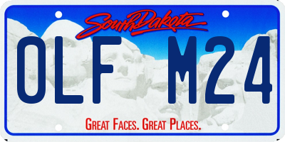 SD license plate 0LFM24