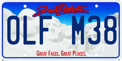 SD license plate 0LFM38