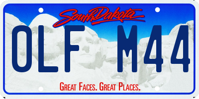 SD license plate 0LFM44