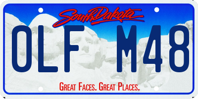 SD license plate 0LFM48