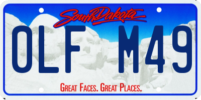 SD license plate 0LFM49