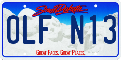 SD license plate 0LFN13