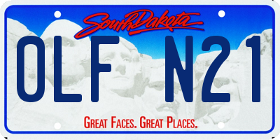 SD license plate 0LFN21