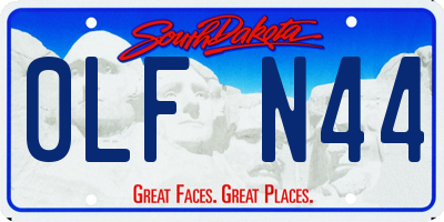 SD license plate 0LFN44