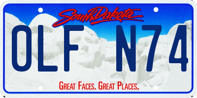 SD license plate 0LFN74