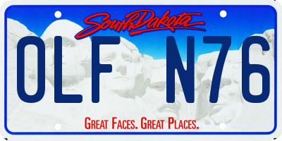 SD license plate 0LFN76