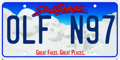 SD license plate 0LFN97