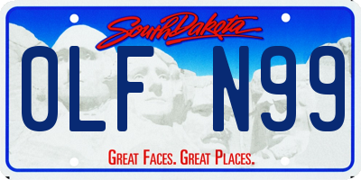 SD license plate 0LFN99